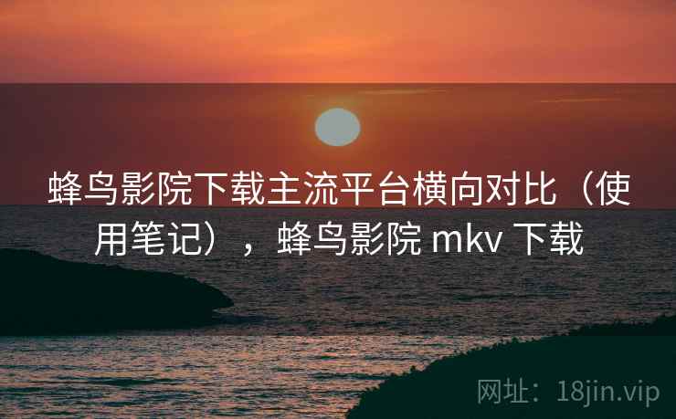 蜂鸟影院下载主流平台横向对比（使用笔记），蜂鸟影院 mkv 下载